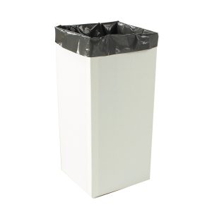 Sopställ i wellpapp med sopsäck 125L