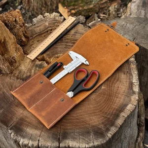 2 Pocket Leather Tool Case