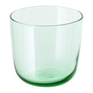 Gröntonat selterglas