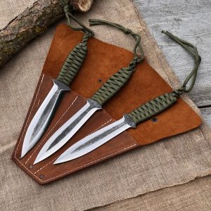 3-Piece Hand-Forged Throwing Knife Set, 22 cm (8.6 inches)