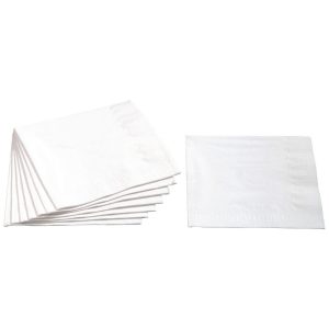 Servett, papper, cocktail, 25x25cm, vit