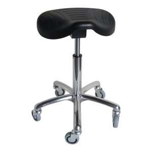 SADELSTOL JOCKEY PU HÖJD 540-720MM, GUMMIHJUL