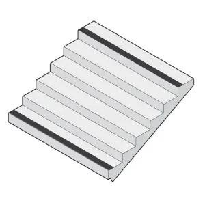 Blocktrappa Ramp 8 Steg