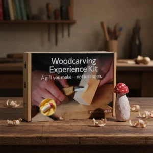 DIY Mushroom Wood Carving & Painting Kit